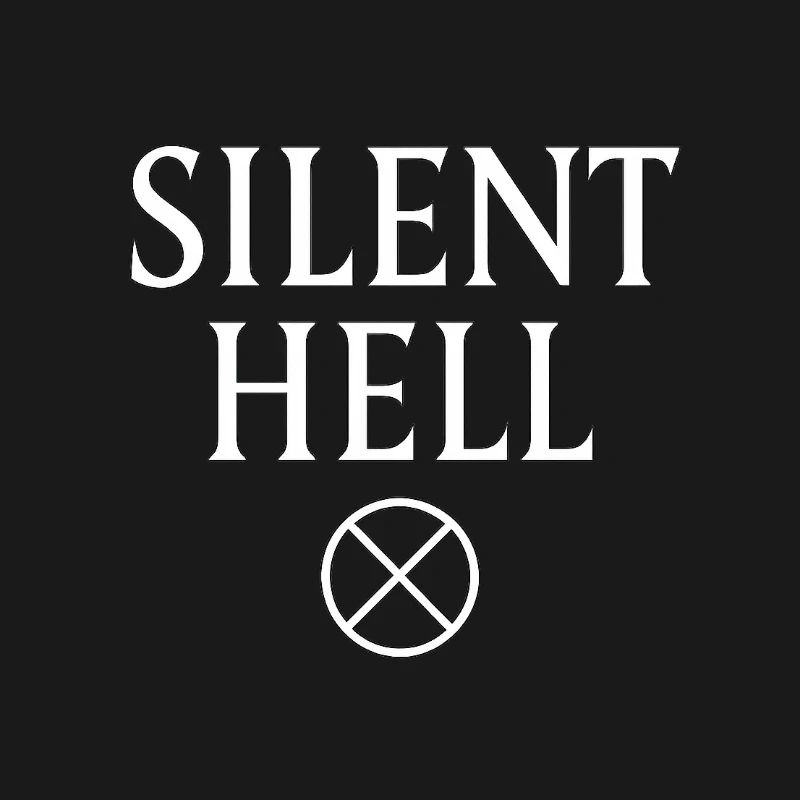 Mystisches Silent Hell-Logo-Design
