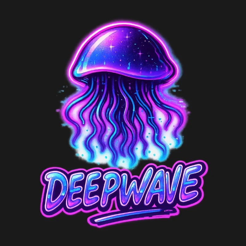 Neon Qualle Deepwave Design