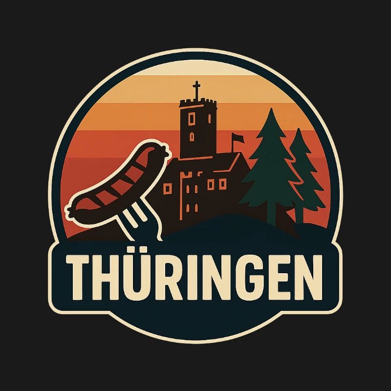 Thuringia Castle Panorama Badge
