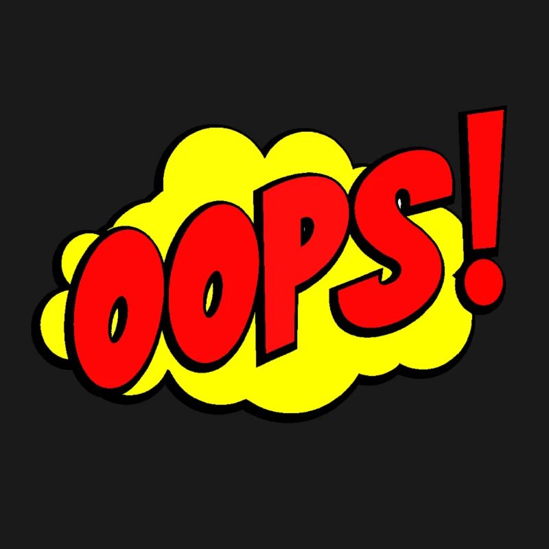 Cartoon Oops Comic Design