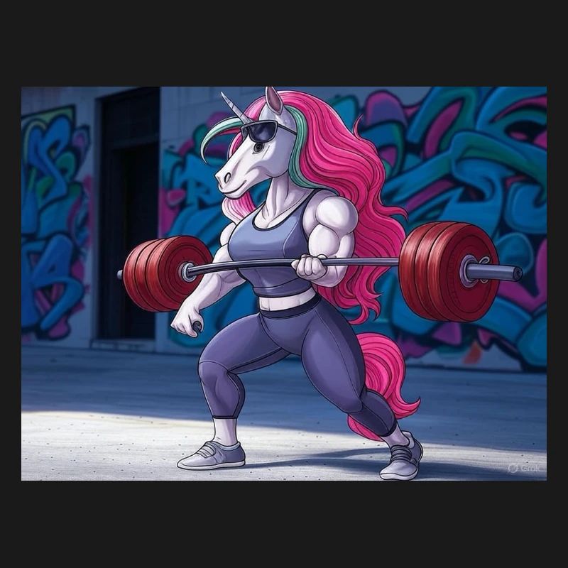 Kraftvolles Einhorn-Training