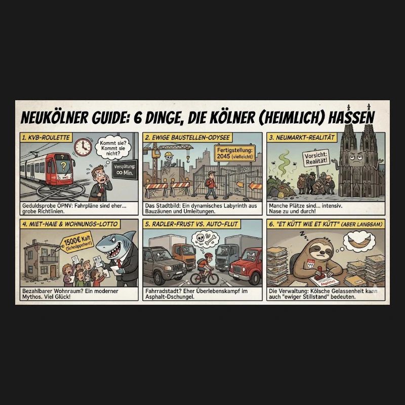 Kölner Guide: 6 Dinge Die Kölner nicht mögen