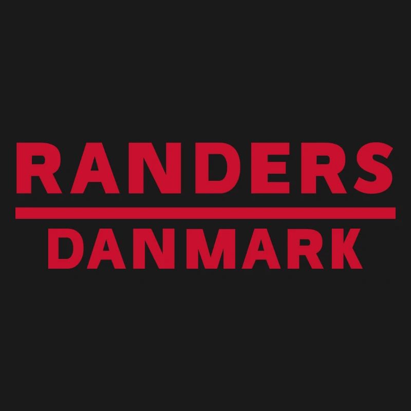 Randers Denmark Bold Red Typography