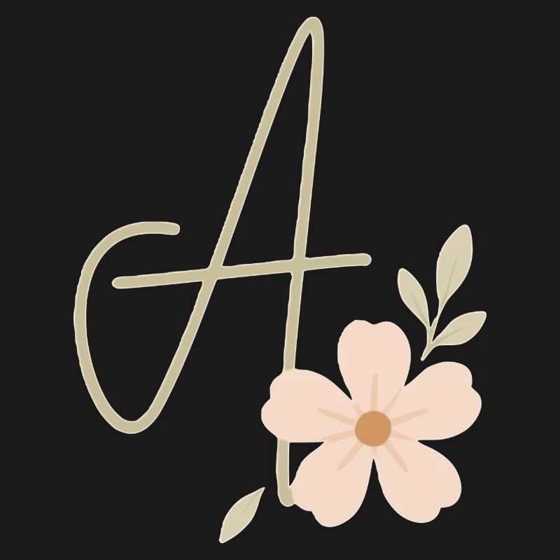 Monogramm Eine Blüte