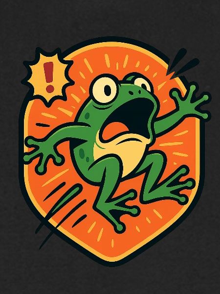 Panic Frog badge