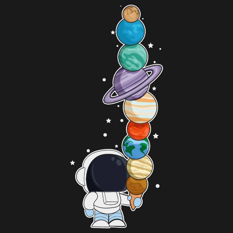 Astronaut mit Eis