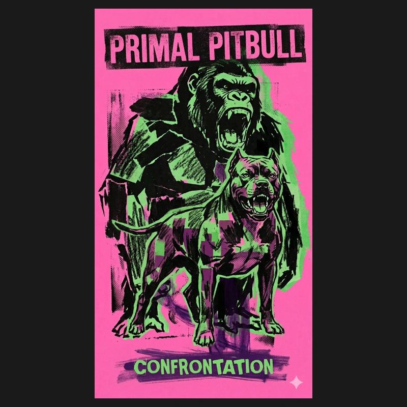 Primal Pitbull Confrontation