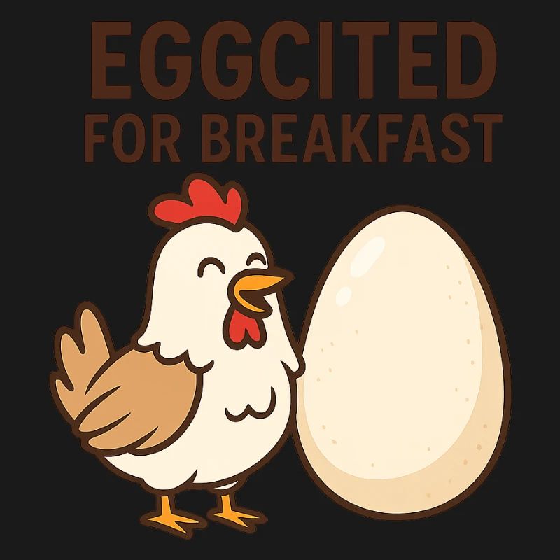 Eggcited for Breakfast Chicken Design