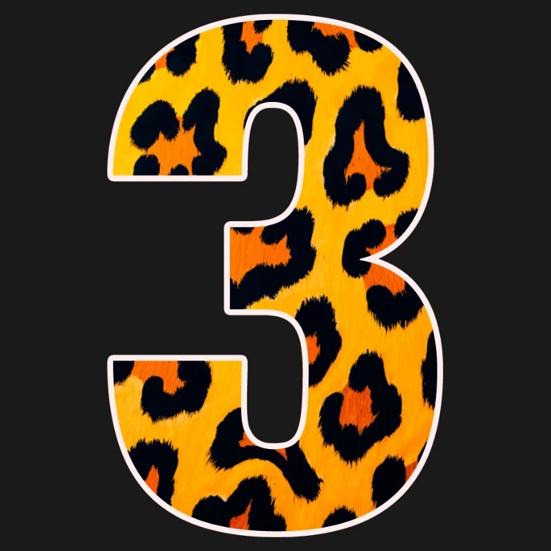 Leopard 3 Number Pattern