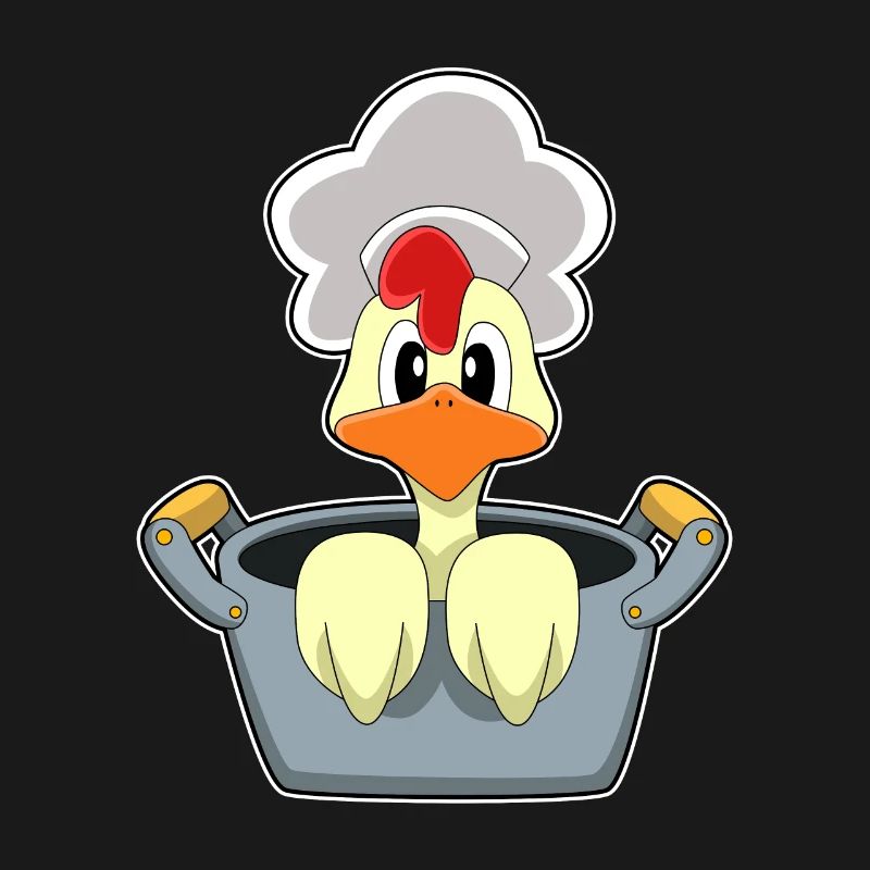 Poulet avec marmite