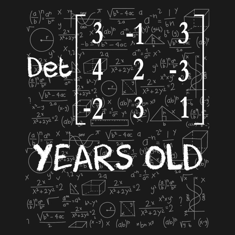 79th birthday 79 years matrix determinant