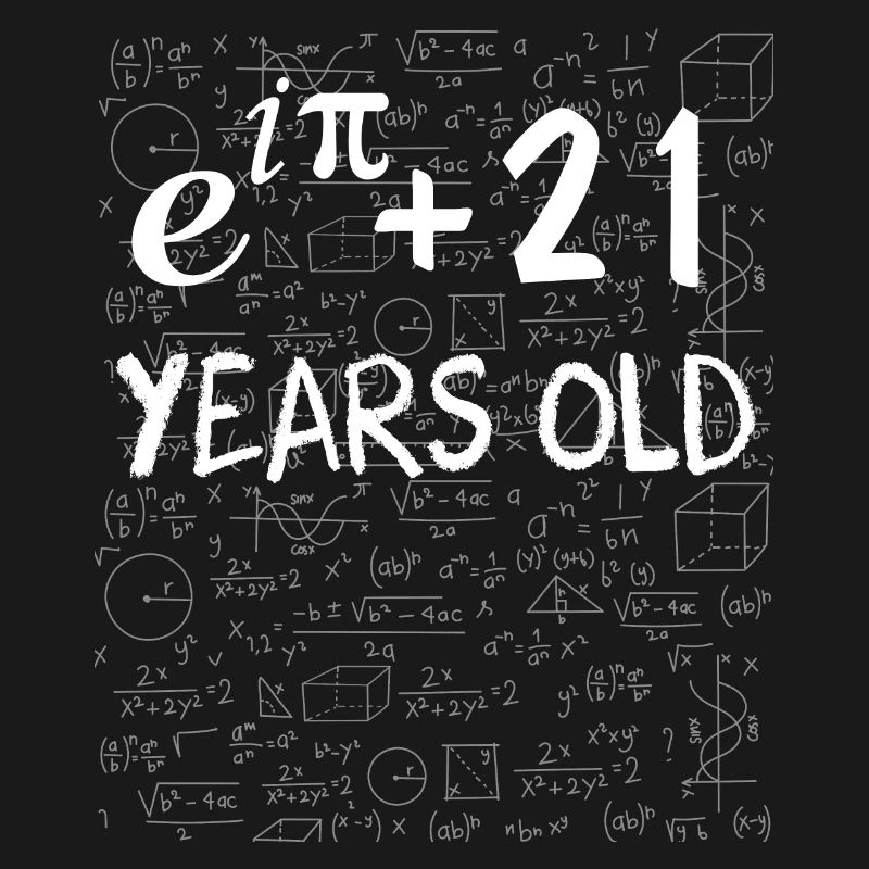 20th birthday 20 years Euler Identity math gift