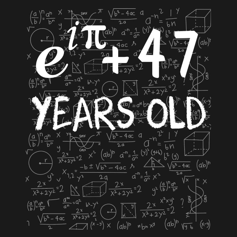46th Birthday 46 Years Euler Identity Math Gift