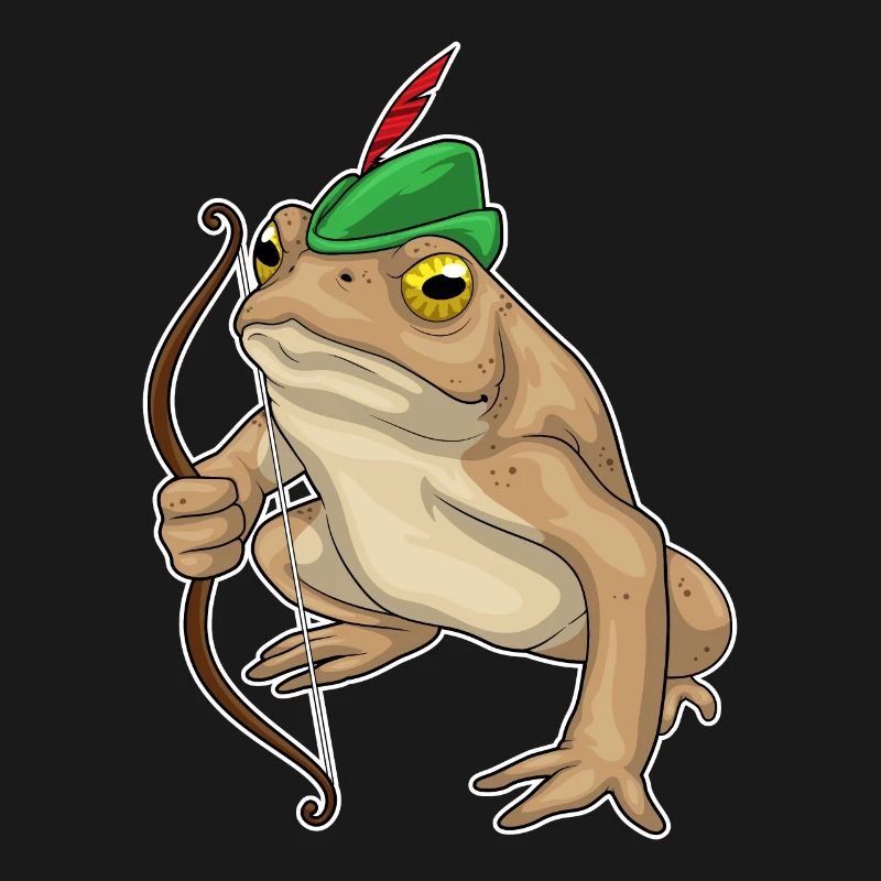 Frosch Bogenschütze Bogen