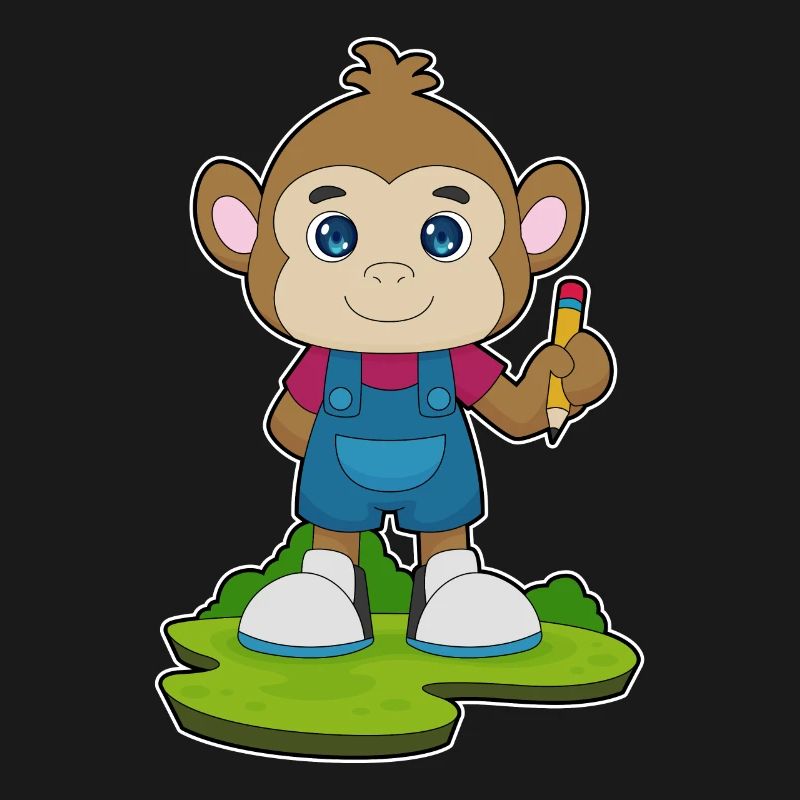 École de crayons Monkey Student