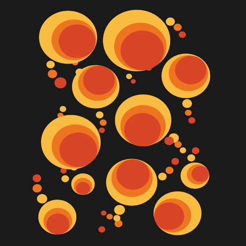 50 ' s 60 ' s Polka Dot Circle Style Pattern
