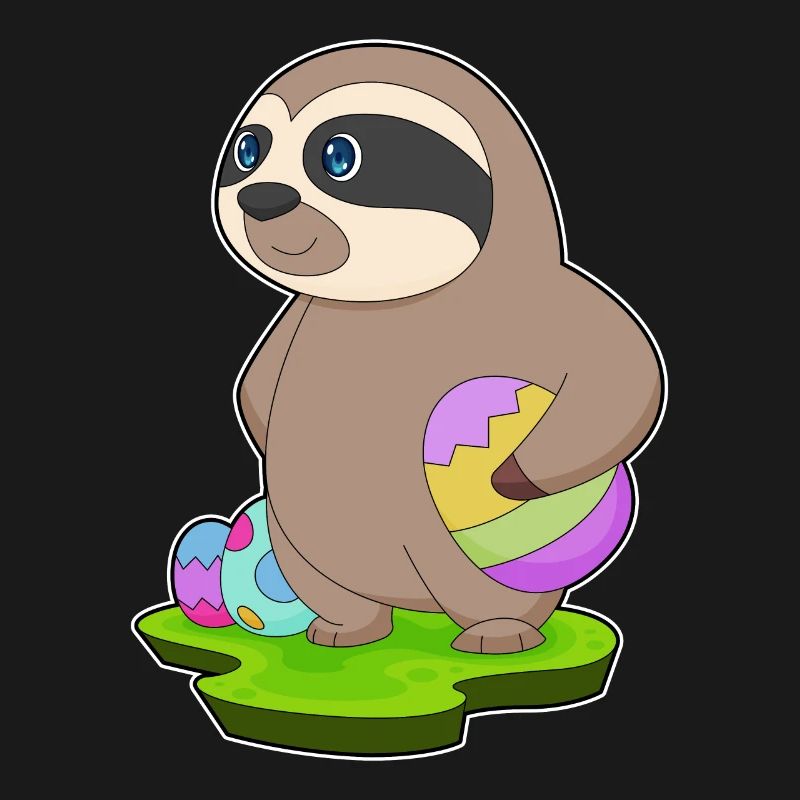 Sloth Easter Easter Eggs