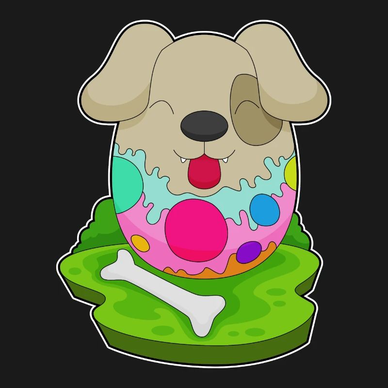 Dog Easter Easter Egg