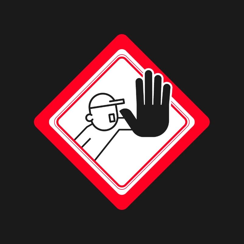 Unauthorized access prohibited Prohibition signs