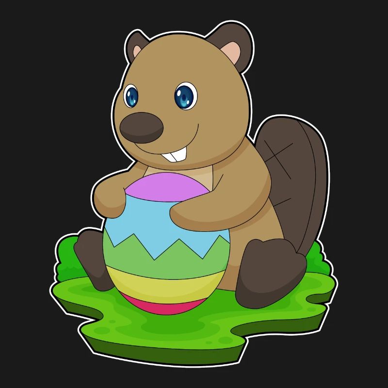 Beaver Easter Easter Egg