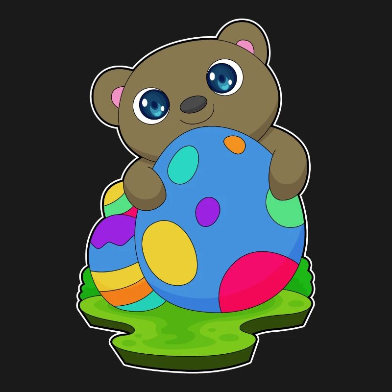 Bear Easter Easter Eggs