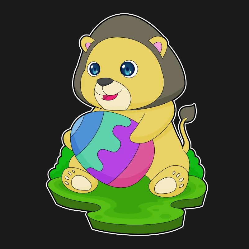Lion Easter Easter Egg