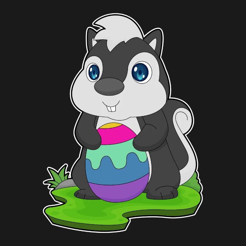 Skunk Easter Easter Egg