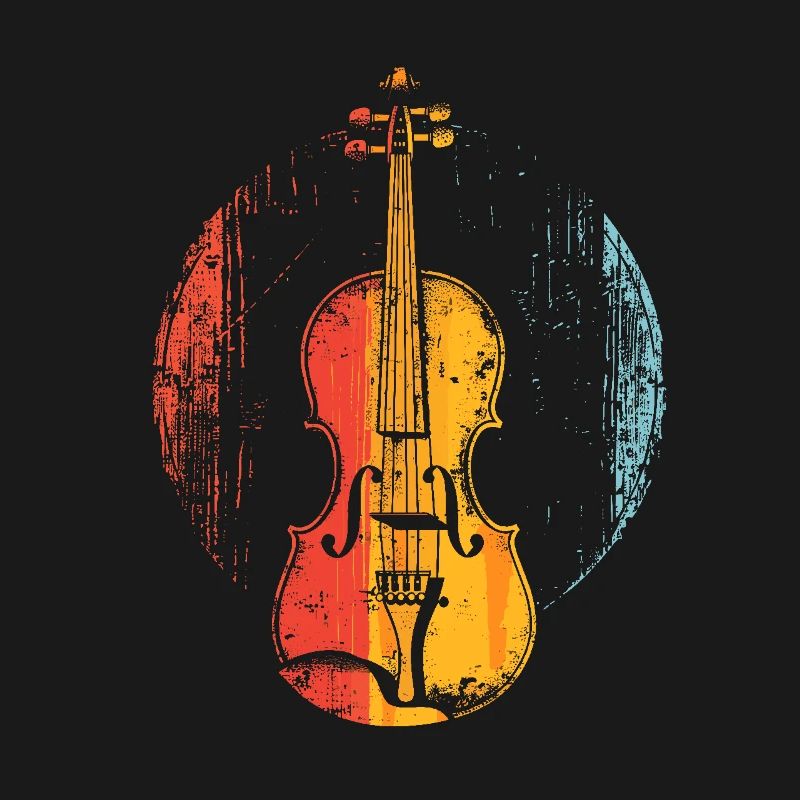 Violin Comic Style