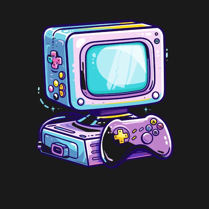 Gaming PC Comic Style