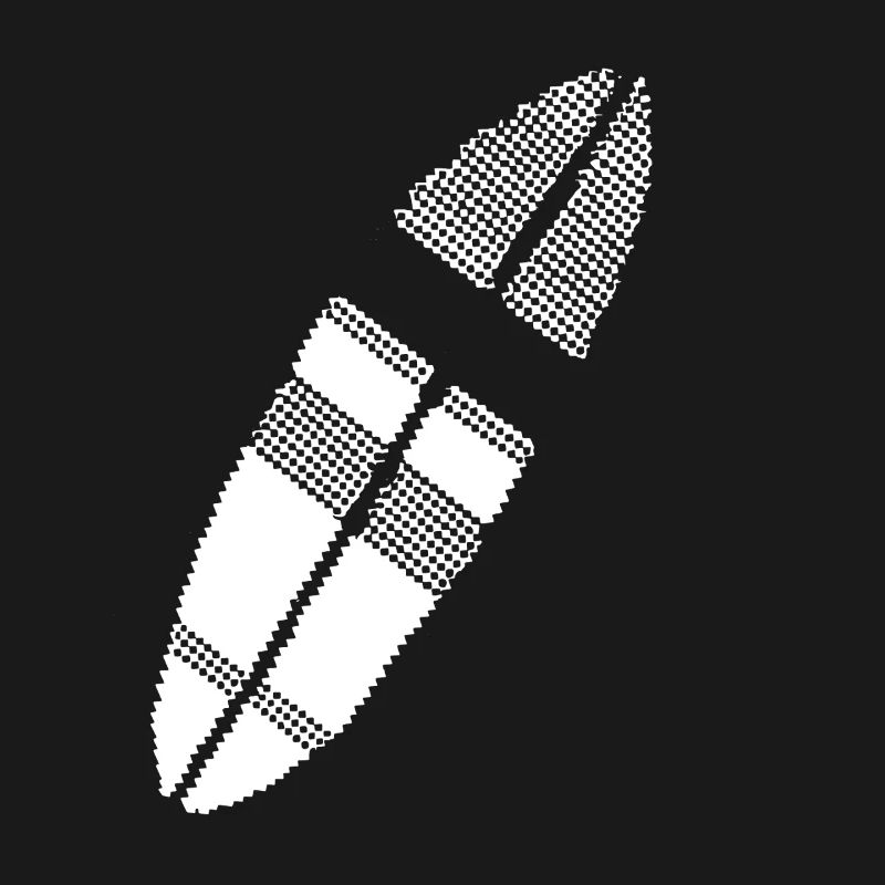 Surfboard Pixel Graphic