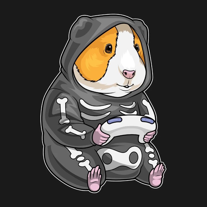Cochon d’Inde Halloween Gamer