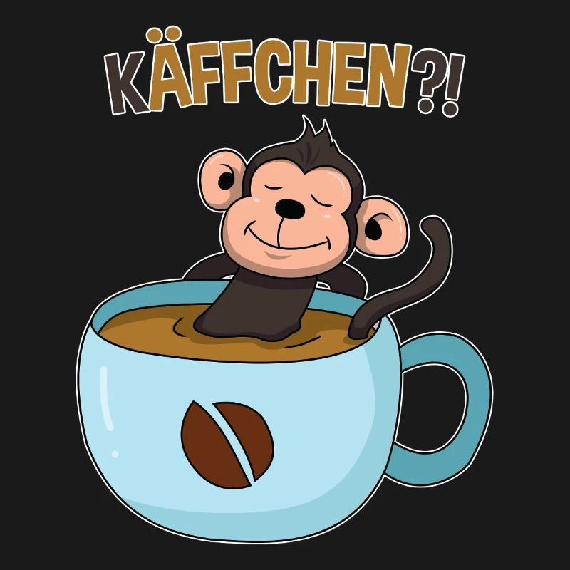 Kaffeepause mit Affe