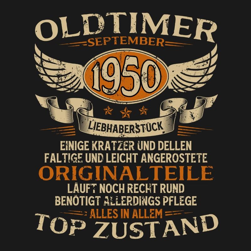 75. Geburtstag Geschenk Oldtimer September 1950