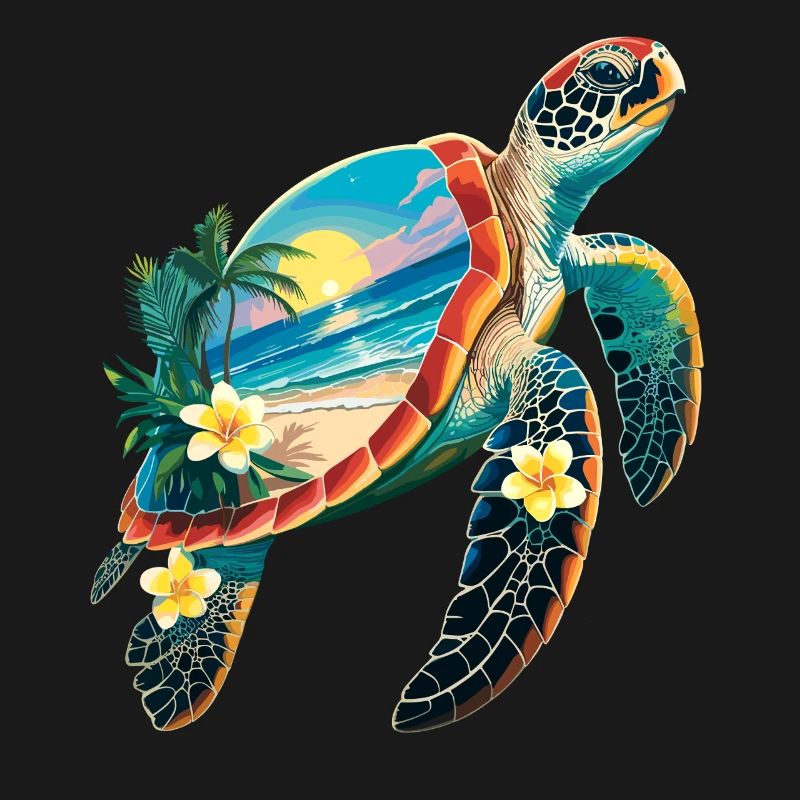 Turtle Waves Surf Turtle Surfer Turtles