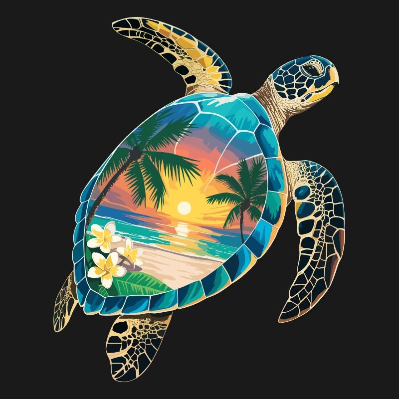 Turtle Waves Surf Turtle Surfer Turtles