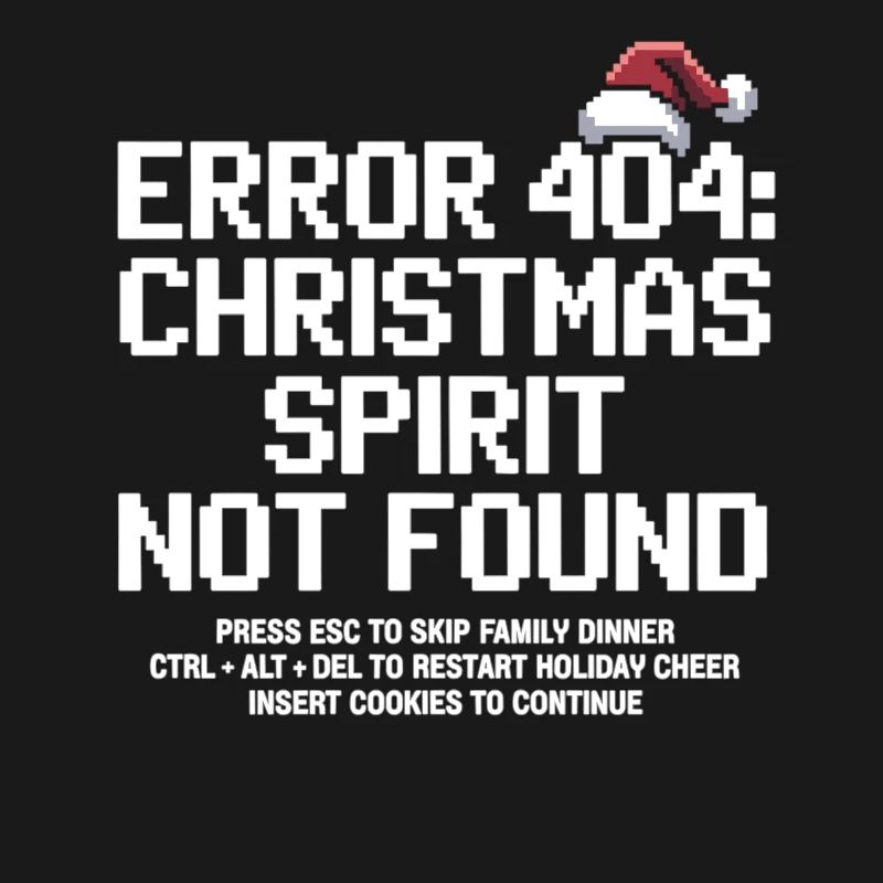 Error 404 Christmas – Funny Nerd Xmas