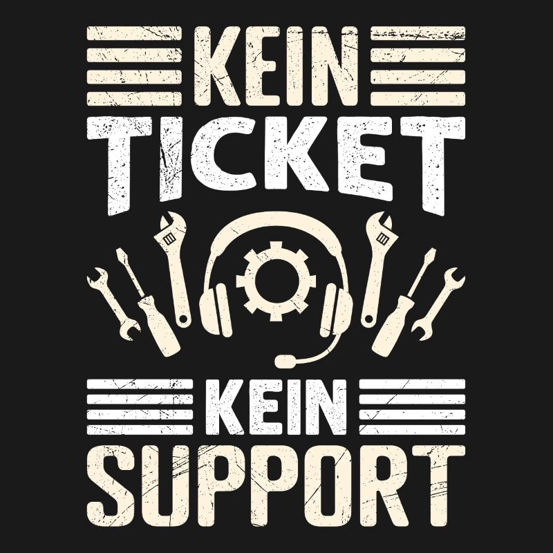 Nerd Computer NO TICKET NO SUPPORT FUNNY