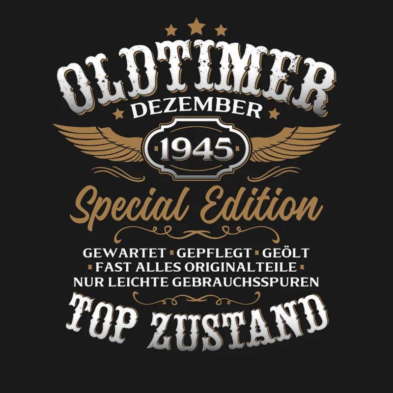 80. Geburtstag Geschenk Oldtimer Dezember 1945