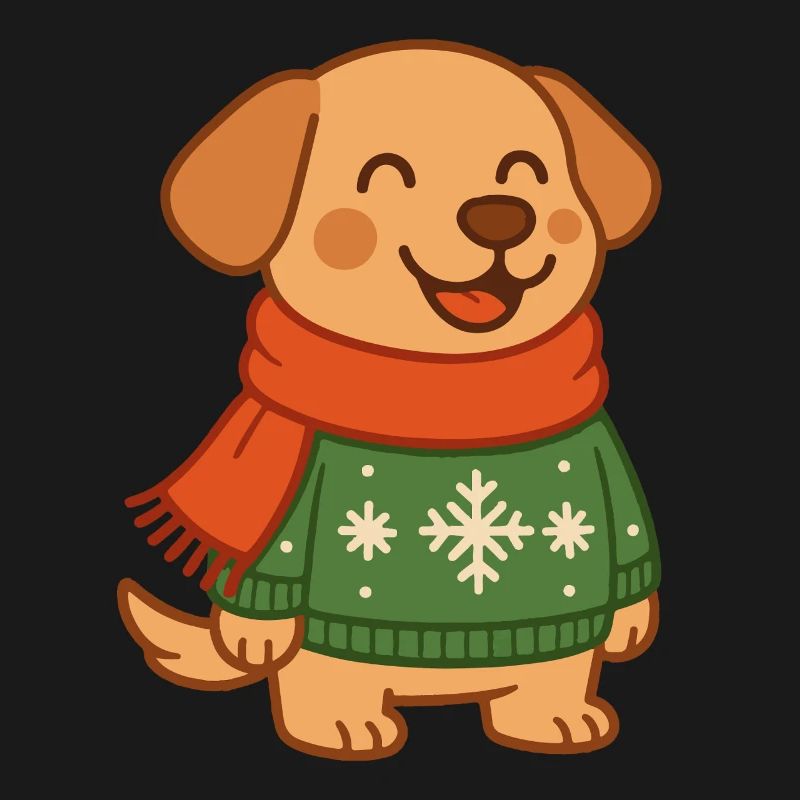 Pulls de Noël de Noël pour chiens drôles Flocons de neige