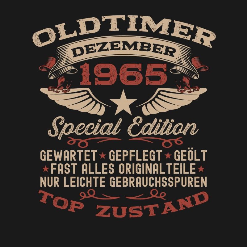 60. Geburtstag Geschenk Oldtimer Dezember 1965