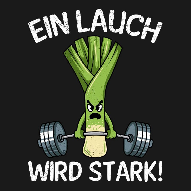 Gewichtheber EIN LAUCH WIRD STARK Lustiges