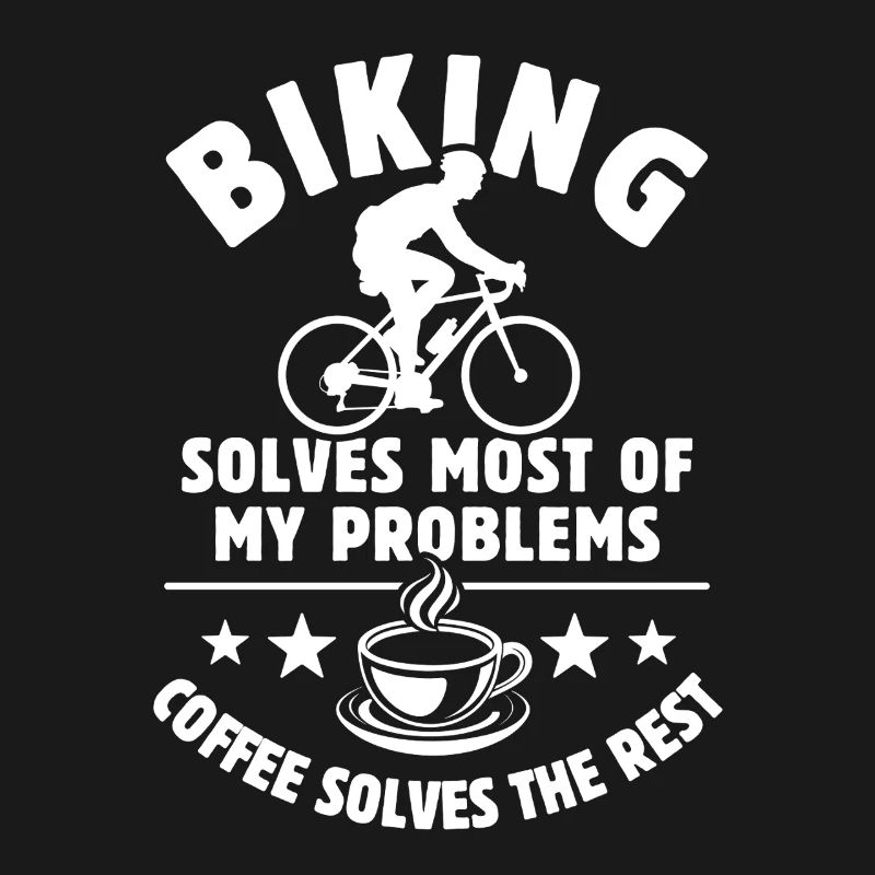 Biking solves most of my Problems Kaffee Geschenk
