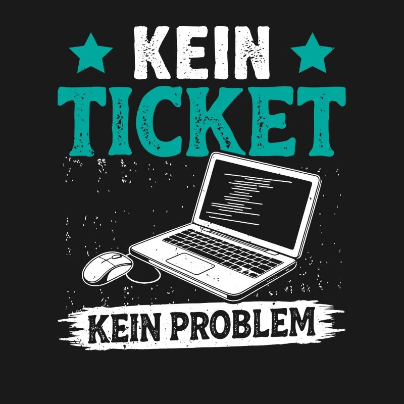 Ordinateur de nerd PAS DE TICKET PAS DE PROBLÈME DRÔLE