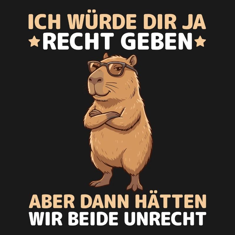 Capybara saying: Then we would both be wrong