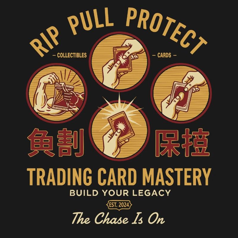 Rip Pull Protect Trading Card Mastery Bau deine