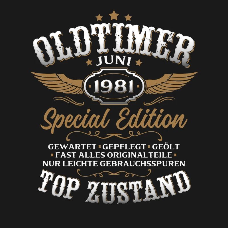 45. Geburtstag Geschenk Mann Oldtimer Juni 1981