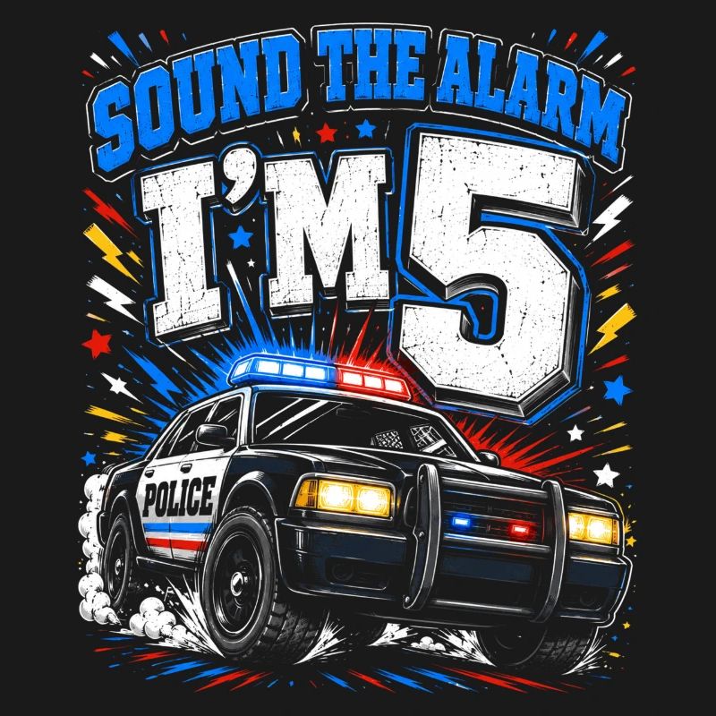 Alarm Ich bin 10 – Polizeidesign