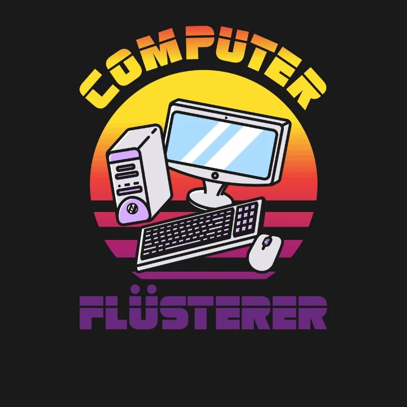 Computer Flüsterer Retro Pc Nerd It Admin Gamer