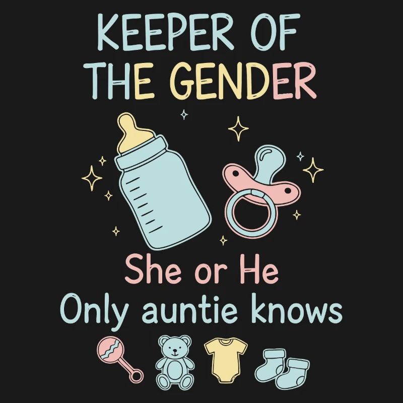 Gender Reveal Hüter des Geschlechts, das sie oder er