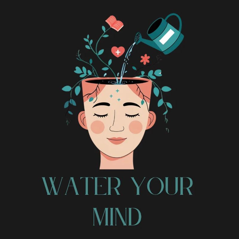 Conception créative de soins mentaux de l'eau